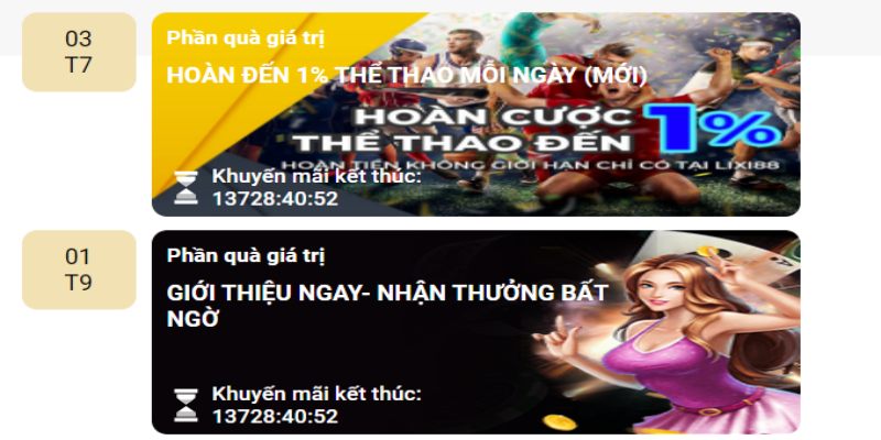 Nhiều khuyến mãi hấp dẫn 